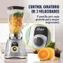 Licuadora Oster BLST4655 1.25 L 700 W 3 Vel Vaso Vidrio Gris