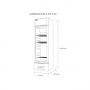 Vitrina KALLEY Frost Una puerta 211 Litros K-SC211L2 Blanco