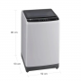 Lavadora Lg WT9ELR 9kg/19lb Carga Superior Gris