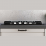 Cubierta Samsung  NA64C3010AK4P Vidrio Negro 60 cm