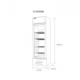 Vitrina de refrigeración Kalley K-SC309L Frost 309Lt Blanco