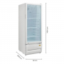 Vitrina KALLEY Frost Una puerta 211 Litros K-SC211L3 Blanco