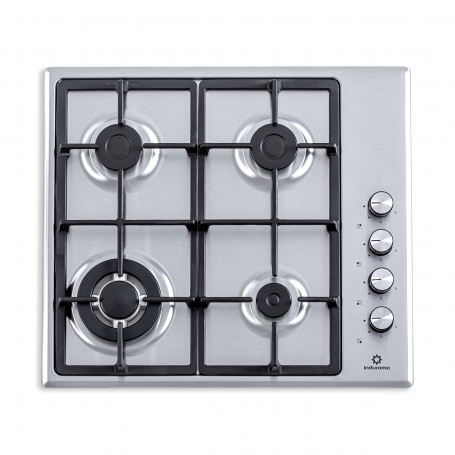Estufa Empotrable INDURAMA 60cm Inox 4Quemadores GN