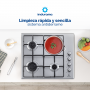 Estufa  Empotrable INDURAMA 60 cm Inox 4 Quemadores GN