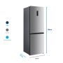 Nevera Bottom Freezer No Frost 357Litros Indurama RI-6357CR