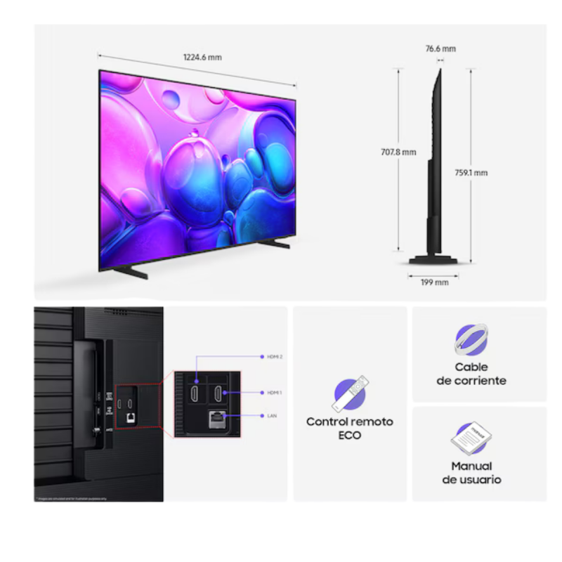 Télévision Westpool 75 pouces (190 cm) Smart TV LED full HD Webos
