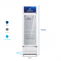 Vitrina Indurama VFV-211 Blanco Comercial 216Lt