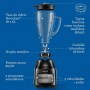 Licuadora Oster BLSTPEG-BRT 800W 1.5L Negro 3 Vel