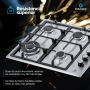Estufa Empotrable INDURAMA 60cm Inox 4Quemadores GN