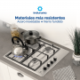 Estufa Empotrable INDURAMA 60cm Inox 4Quemadores GN