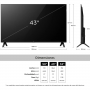 Televisión TCL 43" 43S5K FHD QLED - Smart Tv Google