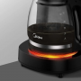 Cafetera De Goteo Digital Midea 12 Tazas Negra Programable