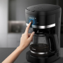 Cafetera De Goteo Digital Midea 12 Tazas Negra Programable