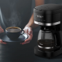 Cafetera De Goteo Digital Midea 12 Tazas Negra Programable