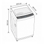 Lavadora Midea Carga Superior MA200W130/G 13KG 3D Cyclone