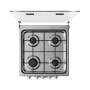 Estufa A Gas Midea Xtra Cook 20" 4P Acero MGS20FS1LFAWMSS
