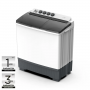 Lavadora Midea MT100W200/W-CO Doble Tina 20 kg Blanca